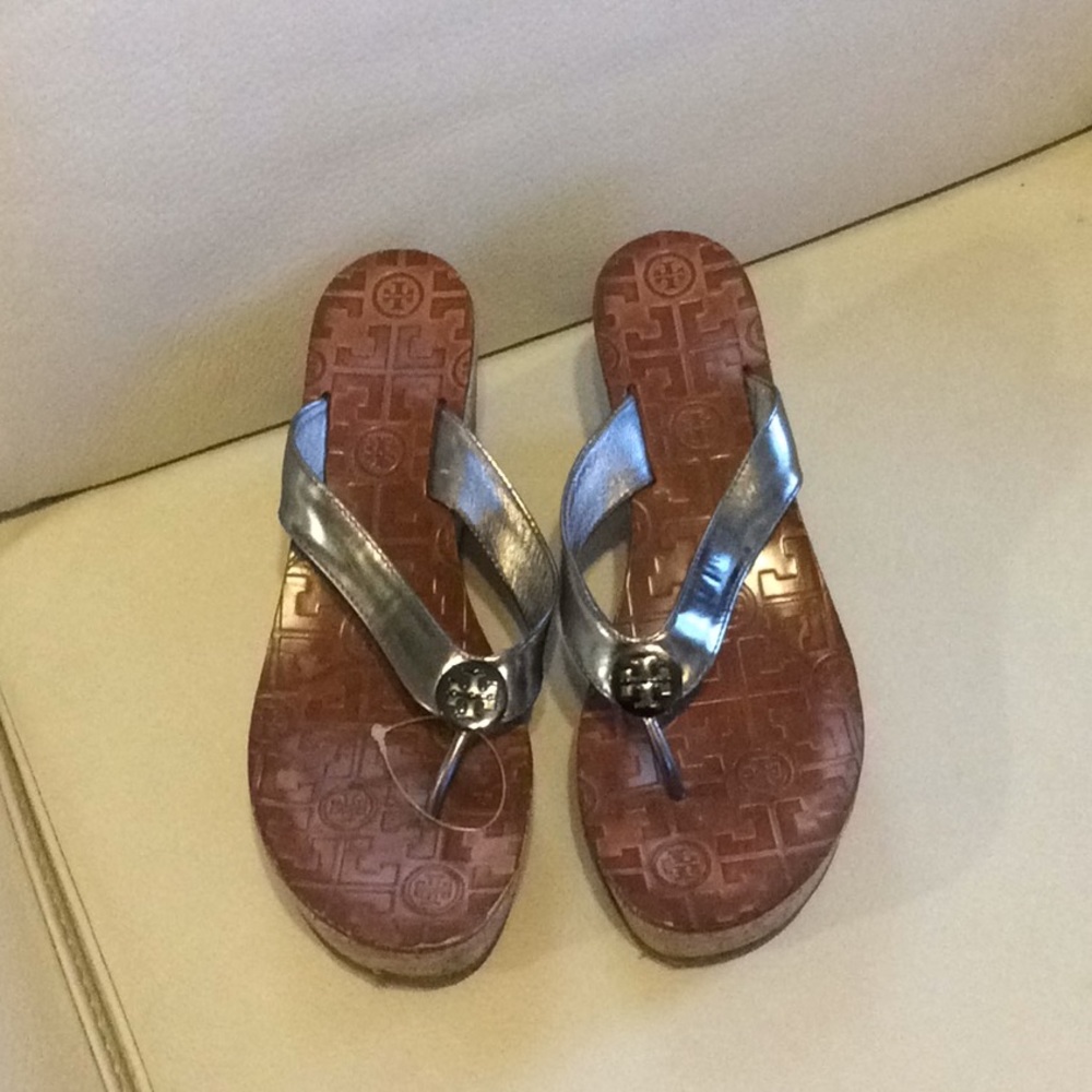 TORY BURCH sandals silver 8M